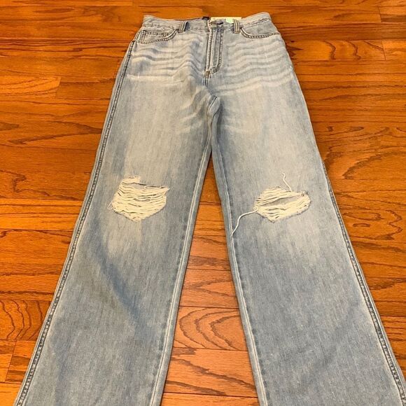 Arizona size 5 highest rise denim jeans slouchy fit with relaxed leg - Picture 1 of 9